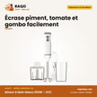 Mixeur à Main Nasco 250W – 2VIT. – Plast Body avec 1 Kit D'acc. 6PC | MIXER_HB6063KA-GS