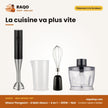 Mixeur Plongeant - à Main Nasco – 4 en 1 – 200W – Noir | NAS-HB3304-TMT