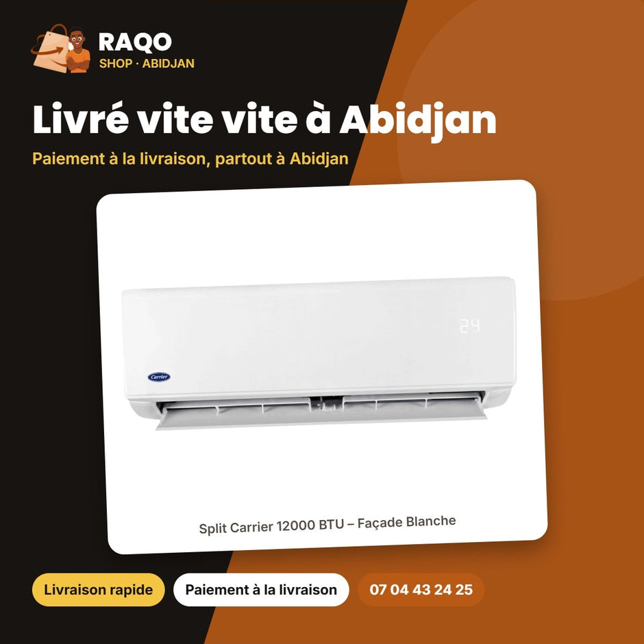 Split Carrier 12000 BTU – Façade Blanche – Unité Extérieure 38AHC012FT | 42AHC012FT