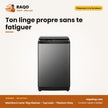 Machine à Laver 11kg Hisense – Top Load – Titanium Grey – Bubble Clean | WTJA1112T