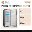 Congélateur Vertical Nasco – 5 Tiroirs – Silver – 163L | HNASD1-21