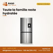 Réfrigérateur 4 Portes Nasco – 522L Net (351L+171L) – Distributeur D'eau – Inox | KNASF4-64.4WD