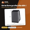 Machine à Laver 8kg Midea Top Load – Automatique – Gris – Healthguard | MA200W80/G