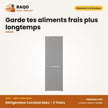 Réfrigérateur Combiné Beko – 2 Tiroirs – 362L Net (253LT+109LT) – No Frost | BEKO_RCNA460SX