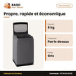 Machine à Laver 8kg Midea Top Load – Automatique – Gris – Healthguard | MA200W80/G