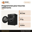 Machine à Laver Midea Front Load – LAVAGE12KG-SÉCHAGE8KG – Healthguard | MF200D120WB/T
