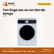 Sèche Linge Électrique TCL 7kg – Gris-Noir | TCL_P107DYS