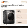 Machine à Laver 10kg TCL – Front Load – Inverter – Direct Drive Motor | C2210FLG