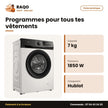 Machine à Laver 7kg TCL – Front Load – Gris Fonce – 1850W | P607FL