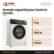 Machine à Laver 6kg TCL – Front Load – Gris Fonce – 1850W | P606FL