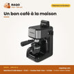 Machine à Cafe Nasco – 0.24 L – Couleur Noir-Inox – 3.5 Bar | CM5430-N