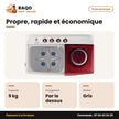 Machine à Laver 9kg Samsung – Top Load – Twin Tub – Gris Clair-Rouge | WT90H3230MG/NQ