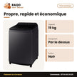 Machine à Laver Samsung – 19kg – Top Load – Noir | WA80F19S8BNQ