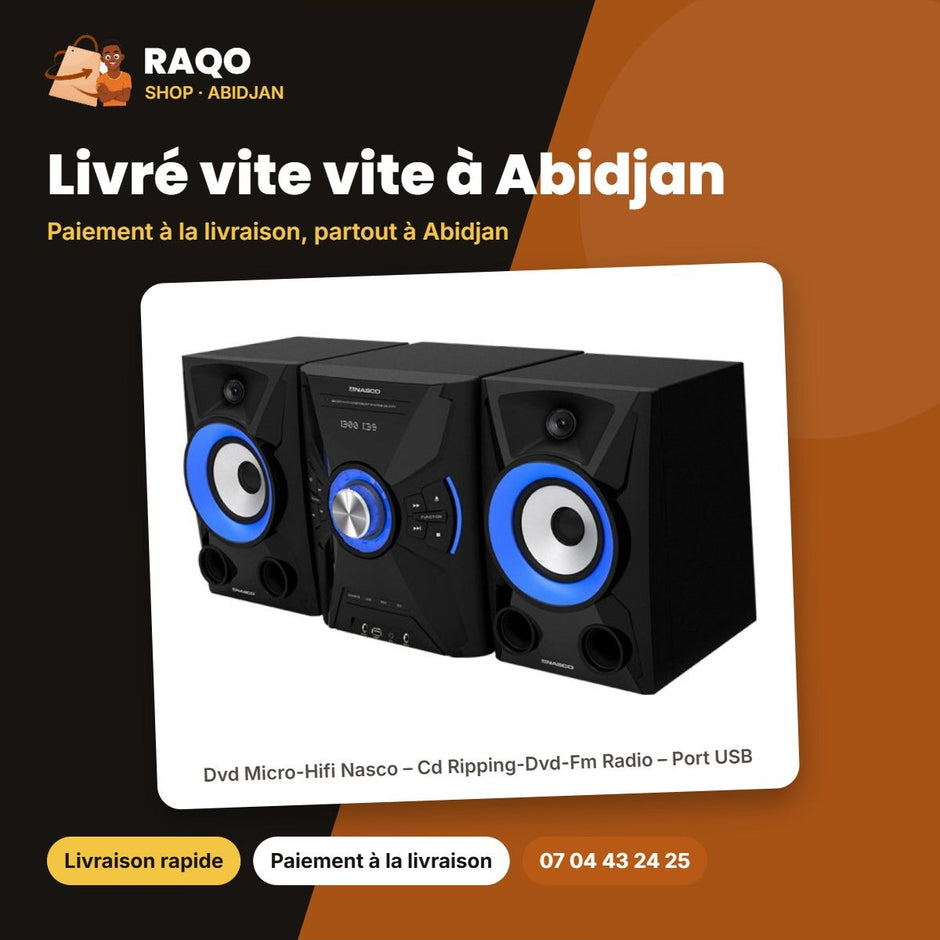 Dvd Micro-Hifi Nasco – Cd Ripping-Dvd-Fm Radio – Port USB – Aux In | HIFI_SN-S777