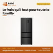 Réfrigérateur Multi-Portes Nasco – 2 PORTES-2 Tiroirs – Silver – 424L | SNASF2-66-1FF
