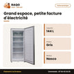 Congélateur Vertical Nasco – 5 Tiroirs – Gris – 144L Net | NASD1-25-LM