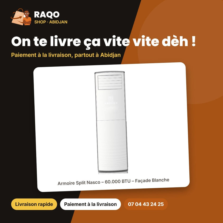 Armoire Split Nasco – 60.000 BTU – Façade Blanche | NAS-TFS-60N1