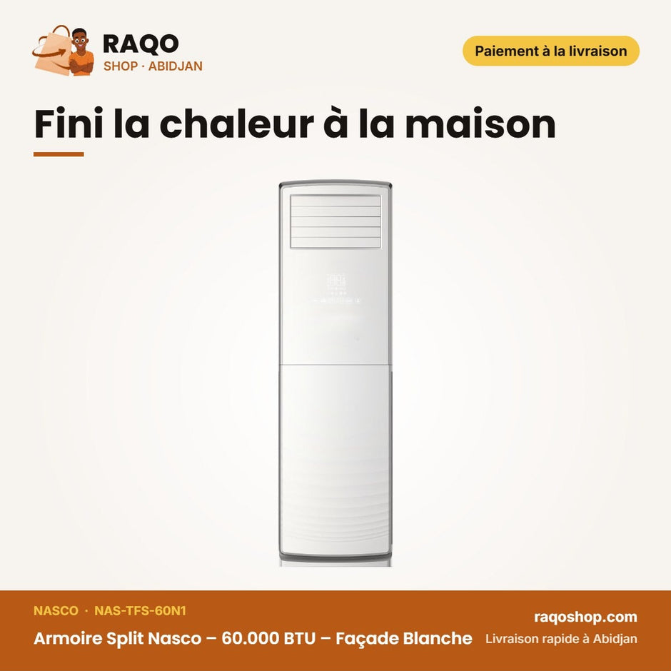 Armoire Split Nasco – 60.000 BTU – Façade Blanche | NAS-TFS-60N1