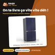 64,4V1B - Réfrigérateur Américain Nasco – 4 Portes – 426L – Gris | SNASF2-64,4V1B