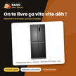 Réfrigérateur Nasco – 4 Portes – 421L Net (271L+150L) – Inox | HNASF4-58S