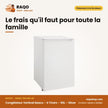 Congélateur Vertical Nasco – 4 Tiroirs – 90L – Silver | NASD1-150-WA-4D