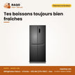 Réfrigérateur Nasco – 4 Portes – 421L Net (271L+150L) – Inox | HNASF4-58S