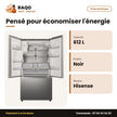 Réfrigérateur Hisense – 2 PORTES-1TIROIR – 612L – Noir Gris | RF-79WC