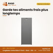 Congélateur Vertical Beko 6 Tiroirs – Silver – 215L – A+ | BEKO_RFSA300S