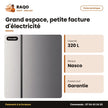 Réfrigérateur Nasco – 2 PORTES-2 Tiroirs – 320L (191L+129L) – No Frost | HNASFS4-36S