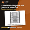 Réfrigérateur Hisense – Inverter – Distributeur D'eau – Stainless Steel | RC-73WC4