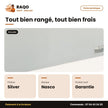 Congélateur Horizontal Nasco – Silver – 2 Portes – 2 Paniers Int. | KNAS-1100