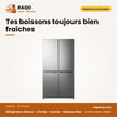 Réfrigérateur Hisense – 4 Portes – Inverter – Stainless Steel | RC-73WCR