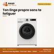 Machine à Laver 6kg Midea – Front Load – Blanc – 2050W | MF110W60D/W-FR