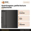 Réfrigérateur Hisense 2 Portes - 1 Tiroir – Noir – Inverter – No Frost | RT-93WC1