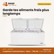 Congélateur Horizontal Nasco – Blanc – 708L Net | HNAS-900