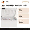Congélateur Horizontal Nasco – Blanc – 708L Net | HNAS-900