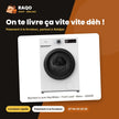 Machine à Laver 6kg Midea – Front Load – Blanc – 2050W | MF110W60D/W-FR