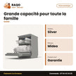 Lave Vaisselle Midea – 14 Couverts – Silver – 8 Programmes de Lavage | WQP12-7633