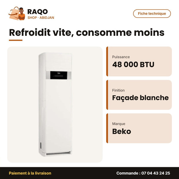 Balop 480 Beko – 481 - Split Armoire 48.000 BTU Beko – Fac.blanch | BALOP 480/481