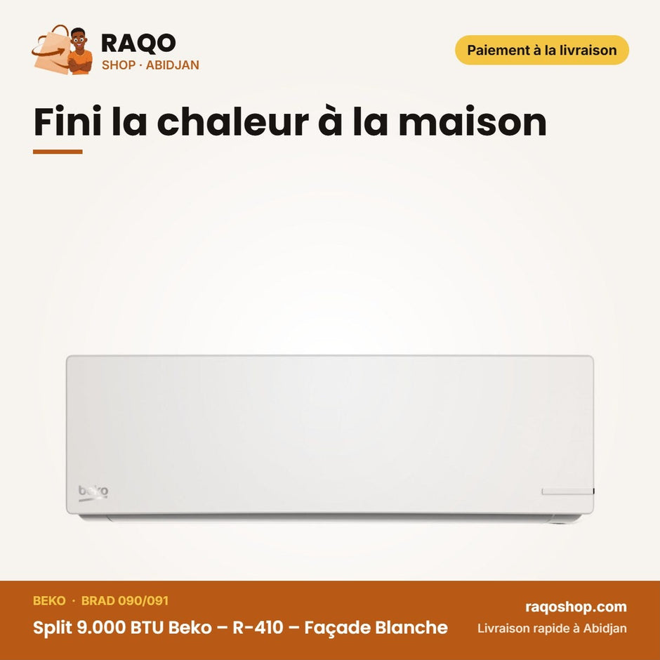 Brad 090 Beko – 091 - Split 9.000 BTU Beko – R-410 – Façade Blanche | BRAD 090/091