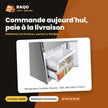 Réfrigérateur Combiné Hisense – 463L NET(342LT+121LT) – Distributeurd'eau – Inox | RD-60WC4SB