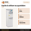Distributeur D'eau Midea – 3 Robinets – Gris-Blanc – Sécurité Enfant | YL1917S