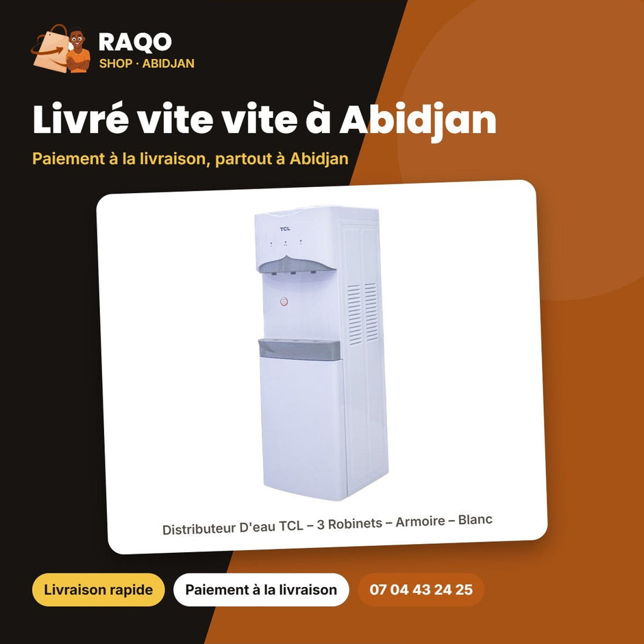 Distributeur D'eau TCL – 3 Robinets – Armoire – Blanc | TY-LWYR109W