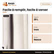 Bouilloire Électrique Nasco – Stainless Steel-Noir – 20L – Robinet | B_KEPS3013-GS