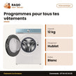 Machine à Laver 12kg Samsung – Front Load – Bespoke – Blanc-Bleu | WW12BB944DGMNQ