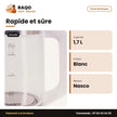 Bouilloire Électrique Nasco – 1.7 L – En Verre – Blanc | B_KEG-1706