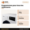 Machine à Laver 8kg Samsung – Front Load – Digital Inverter – Blanc | WW80FG3M05AWNQ