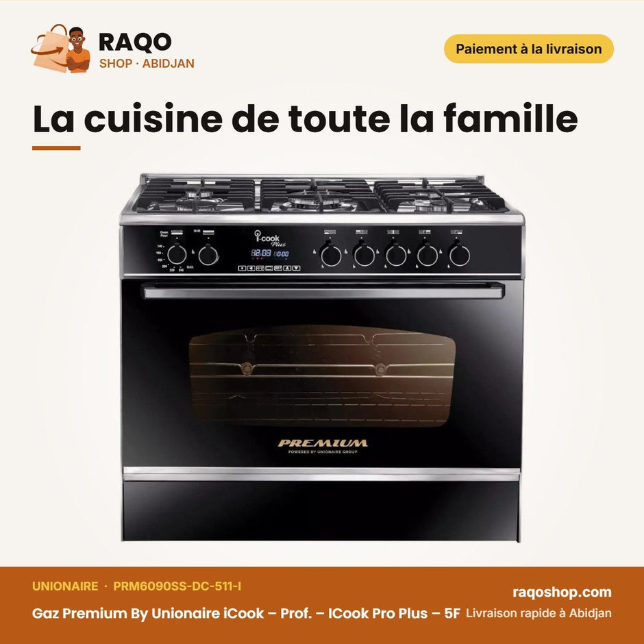 Gaz Premium By Unionaire iCook – Prof. – ICook Pro Plus – 5F | PRM6090SS-DC-511-I