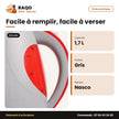 Bouilloire Électrique Nasco – 1.7 L – Gris-Bleu – 360° | B_KEC-1798A