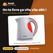 Bouilloire Électrique Nasco – 1.7 L – Gris-Bleu – 360° | B_KEC-1798A